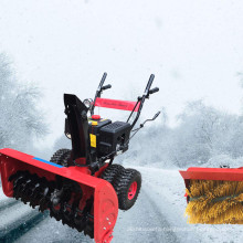 Ao Lai machinery direct sales production multifunctional snowplow double chain road snow blower